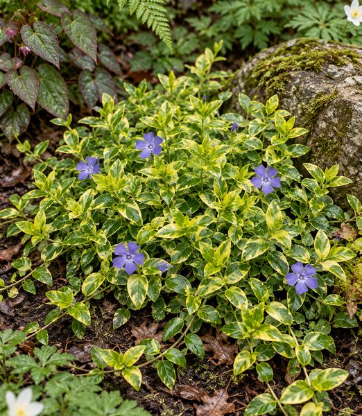 Vinca minor ‘Aureovariegata’